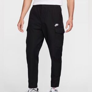 Nike Sportswear Woven Unlined Utility Cargo Pants Black Sz Medium DD5208-010
